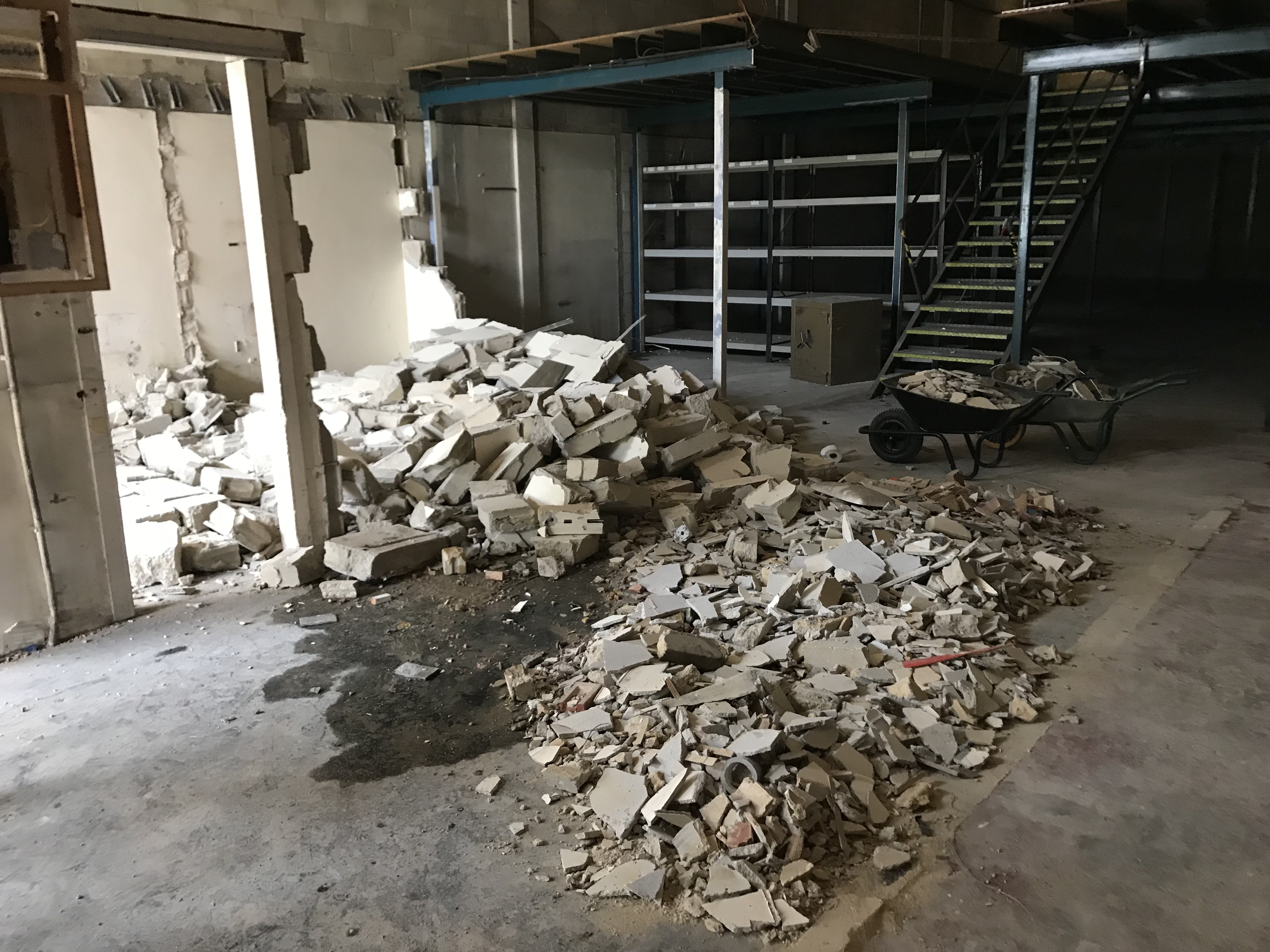 Internal soft strip demolition by RJS Waste Management