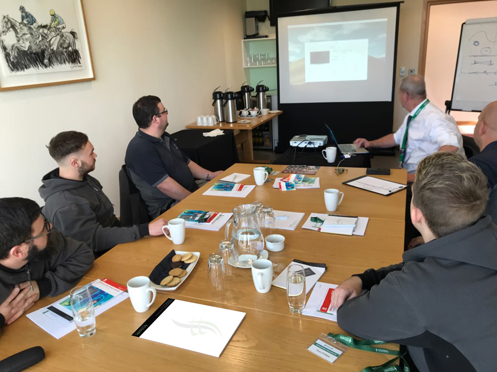 Delegates attending one of the health and safety courses provided by RJS Waste Management